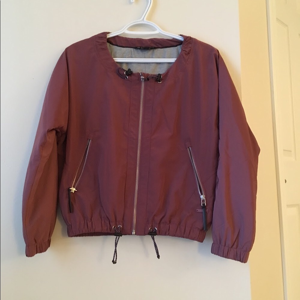 NWT Athleta Bomber Jacket Crushed Berry XXS - Picture 4 of 5
